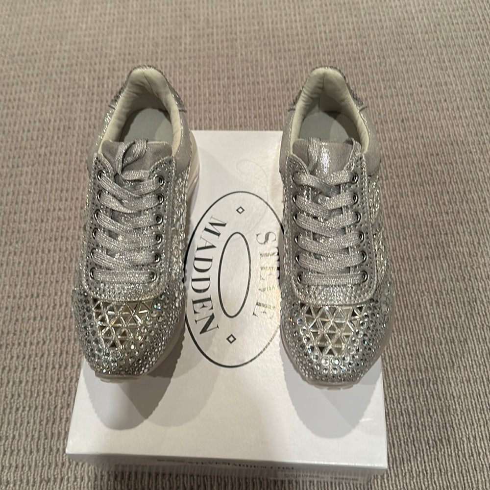 Rhinestone Steve Madden tennis shoes